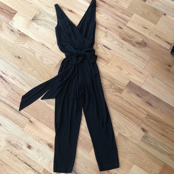 Anthropologie Pants - Anthropologie Elevenses Black Pants Jumpsuit